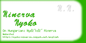 minerva nyoko business card